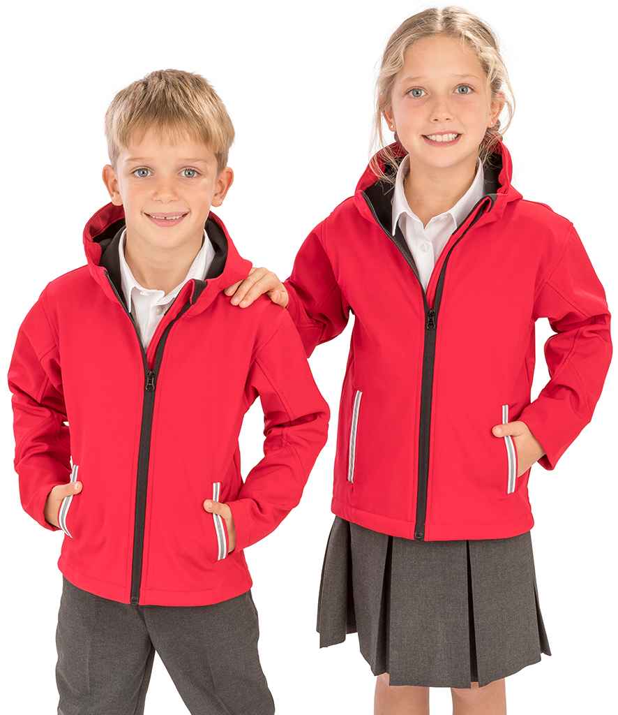 Kids soft shell jacket - Result Core Kids TX Performance Hooded Soft Shell Jacket