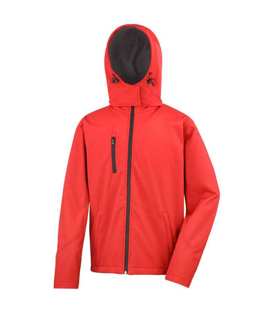 Result Core Hooded Soft Shell Jacket from Fou Tees Ireland Red/Black 3XL