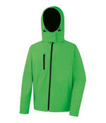 Result Core Hooded Soft Shell Jacket from Fou Tees Ireland Vivid Green/Black 3XL