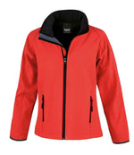 Result Core Ladies Soft Shell Jacket - Result Core Ladies Printable Soft Shell Jacket Red/Black XXL