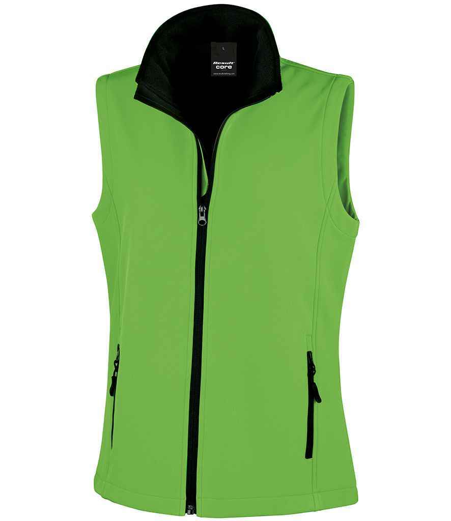 Ladies Soft Shell Bodywarmer - Result Core Ladies Printable Soft Shell Bodywarmer