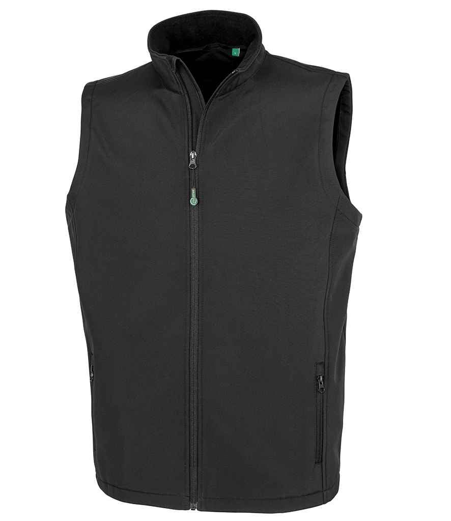 Result Recycled Printable Soft Shell Bodywarmer for Bulk Orders in Ireland Black 3XL