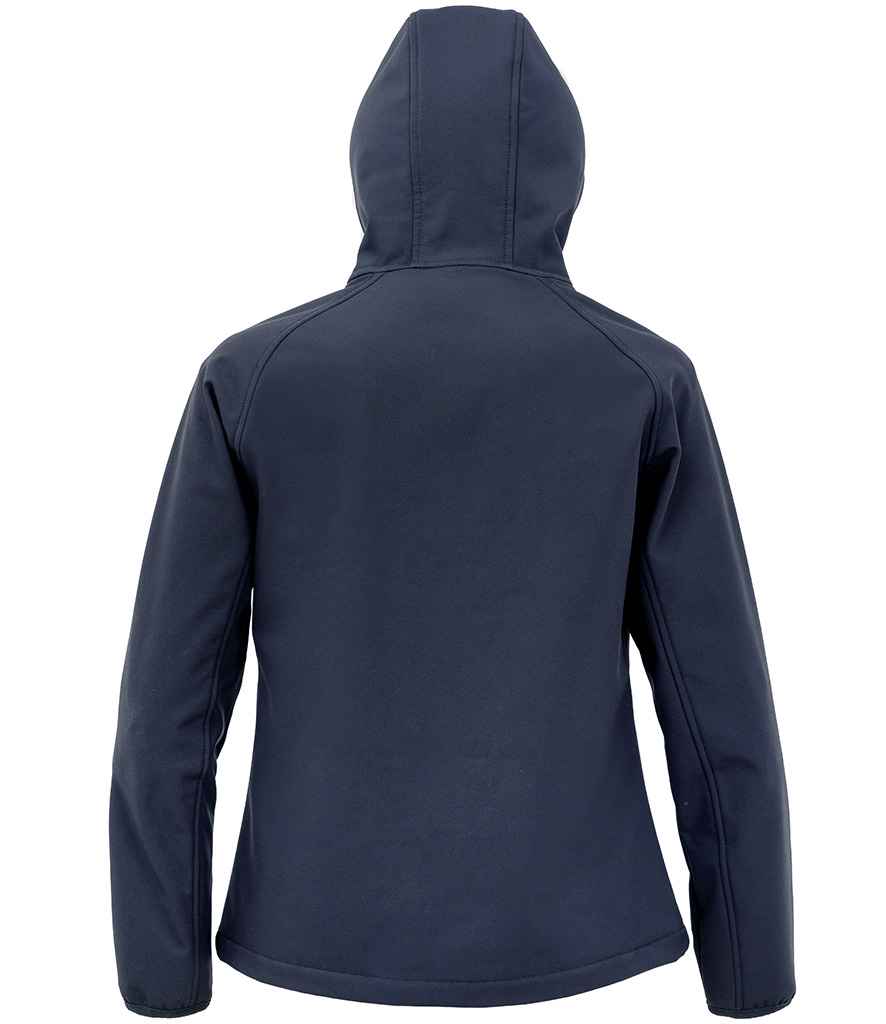 Recycled Ladies Soft Shell Jacket - Result Recycled Ladies Three Layer Printable Hooded Soft Shell Jacket