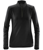 Stormtech Ladies Pulse Fleece Pullover Zip Neck Top – Comfortable and Practical Activewear Black/Carbon 3XL