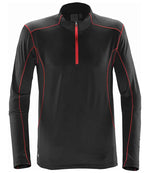 Stormtech Pulse Fleece Pullover Zip Neck Top – Comfortable and Durable Activewear Black/Bright Red 3XL