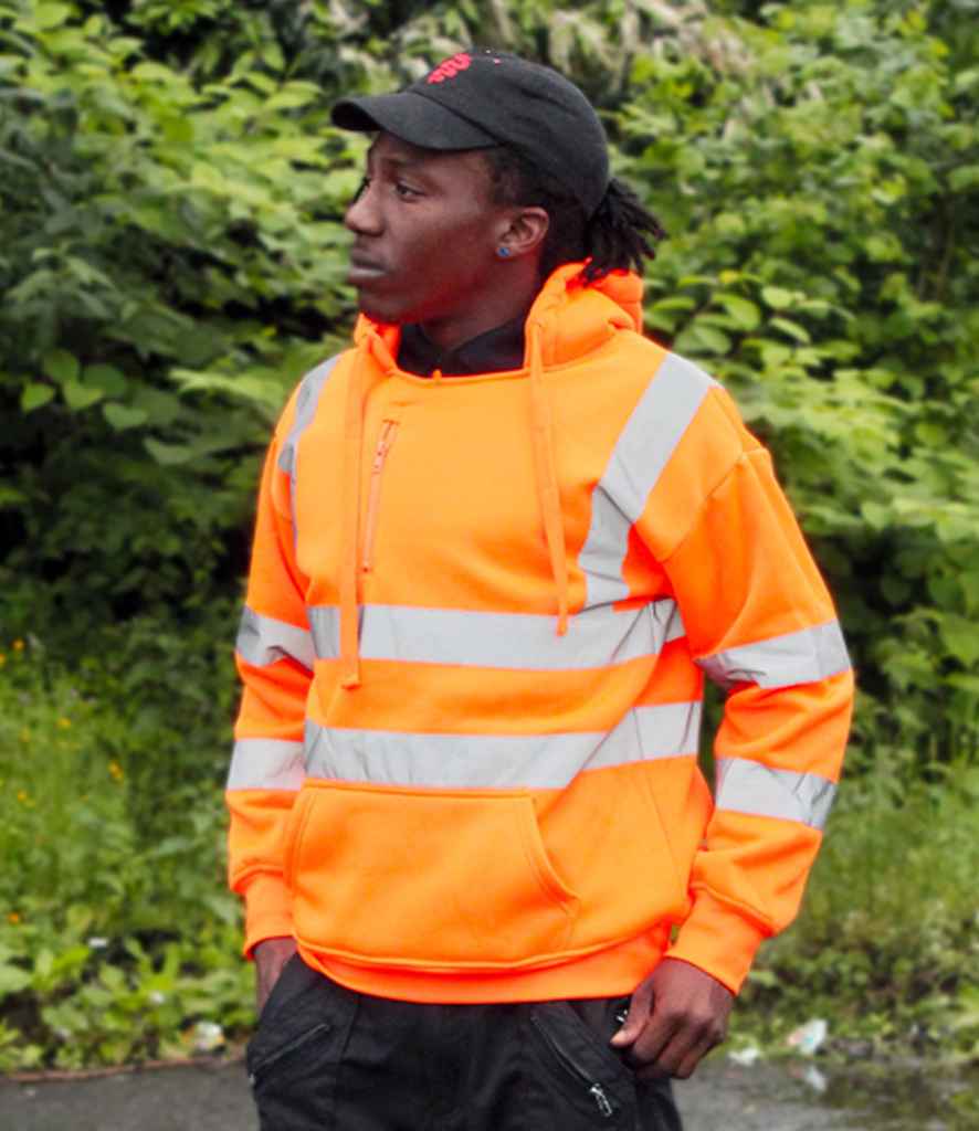 Warrior Hi-Vis Pull On Hoodie for Safety and Visibility