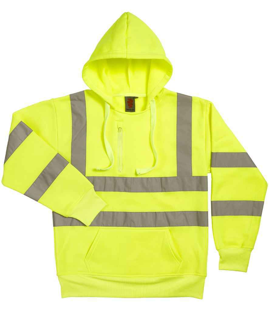 Warrior Hi-Vis Pull On Hoodie for Safety and Visibility