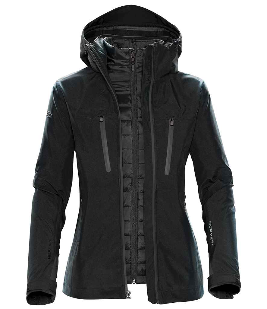 Stormtech Ladies Matrix System 3-in-1 Jacket – Durable Waterproof Outerwear Black/Carbon 3XL