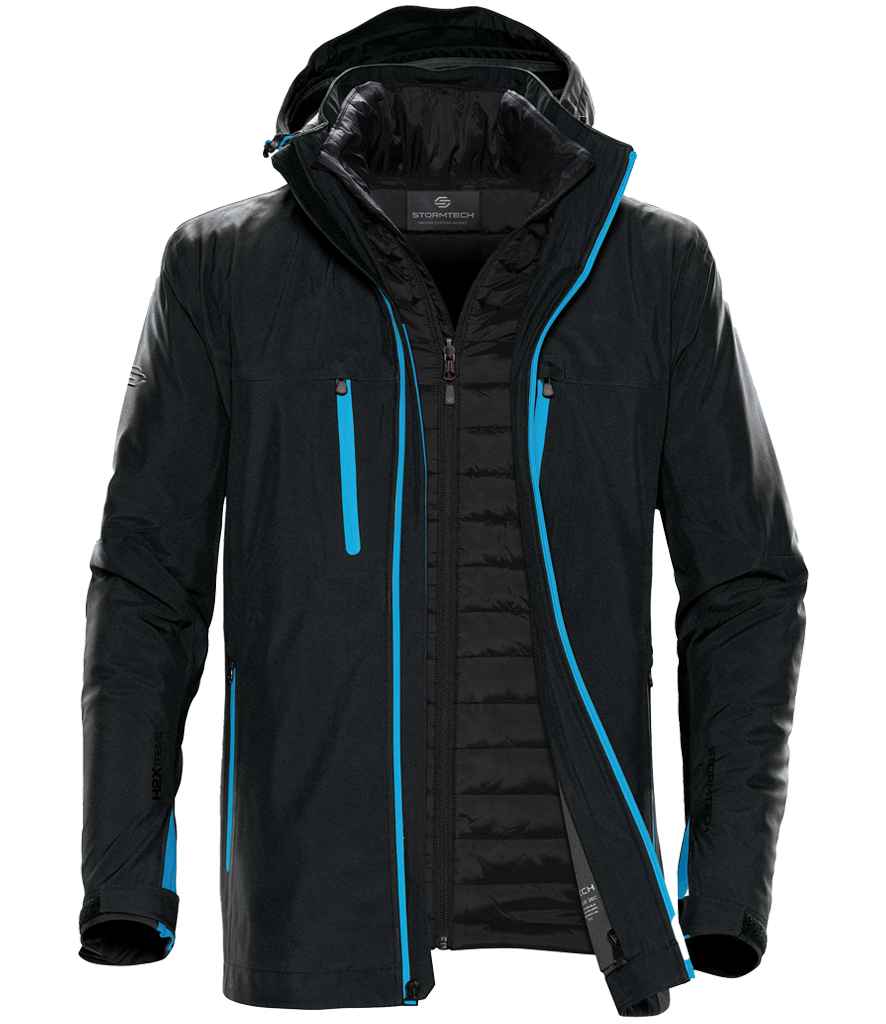 Stormtech Matrix System 3-in-1 Jacket – Durable Waterproof Outerwear Black/Electric Blue 5XL