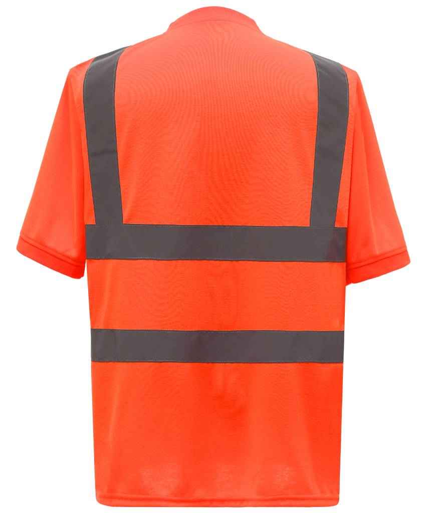 Yoko Hi-Vis Short Sleeve T-Shirt for Safety and Visibility