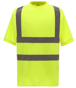 Yoko Hi-Vis Short Sleeve T-Shirt for Safety and Visibility Yellow 6XL