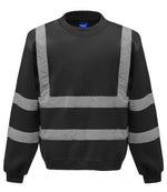 Yoko Hi-Vis Sweatshirt – High Visibility Safety Wear for Irish Businesses Black 3XL