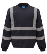 Yoko Hi-Vis Sweatshirt – High Visibility Safety Wear for Irish Businesses Navy 3XL