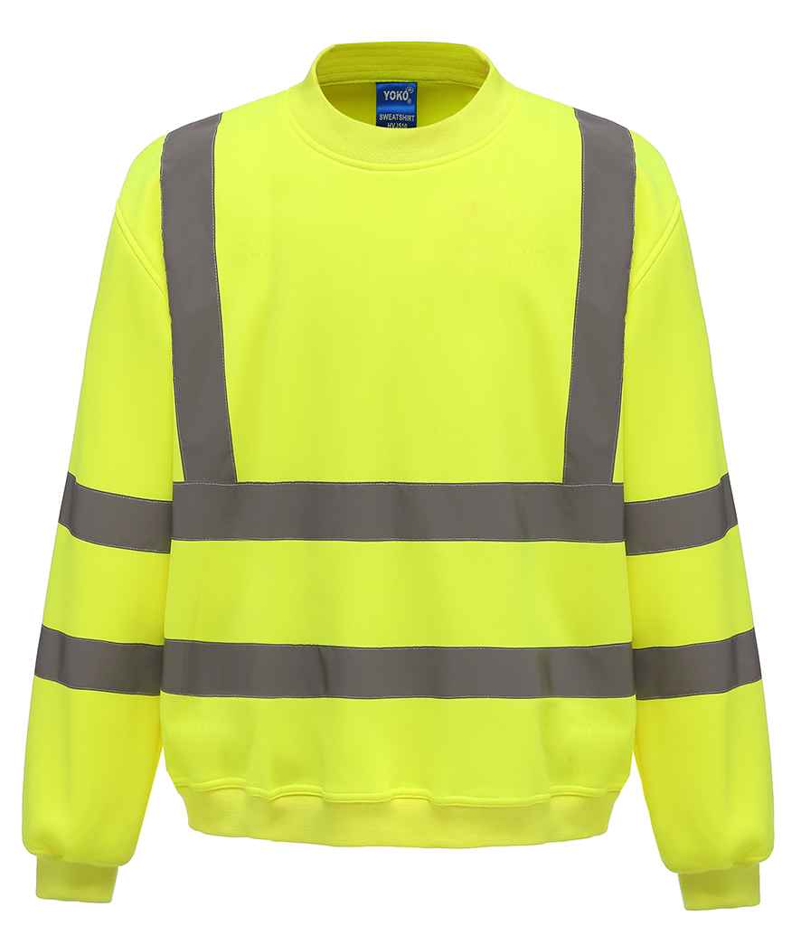 Yoko Hi-Vis Sweatshirt – High Visibility Safety Wear for Irish Businesses Yellow 3XL