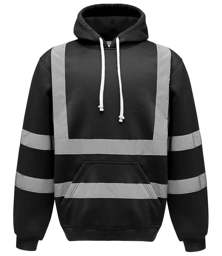 Yoko Hi-Vis Pull Over Hoodie – High Visibility Safety Hoodie for Irish Businesses Black 3XL