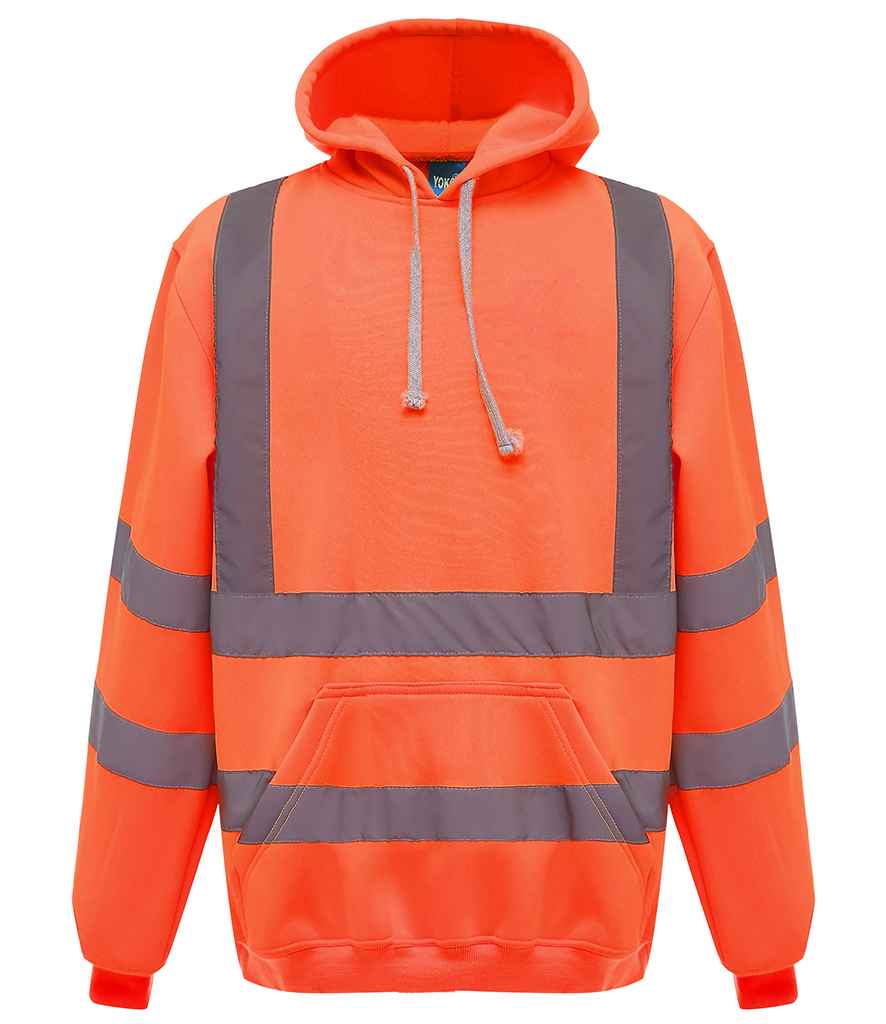 Yoko Hi-Vis Pull Over Hoodie – High Visibility Safety Hoodie for Irish Businesses Orange 3XL