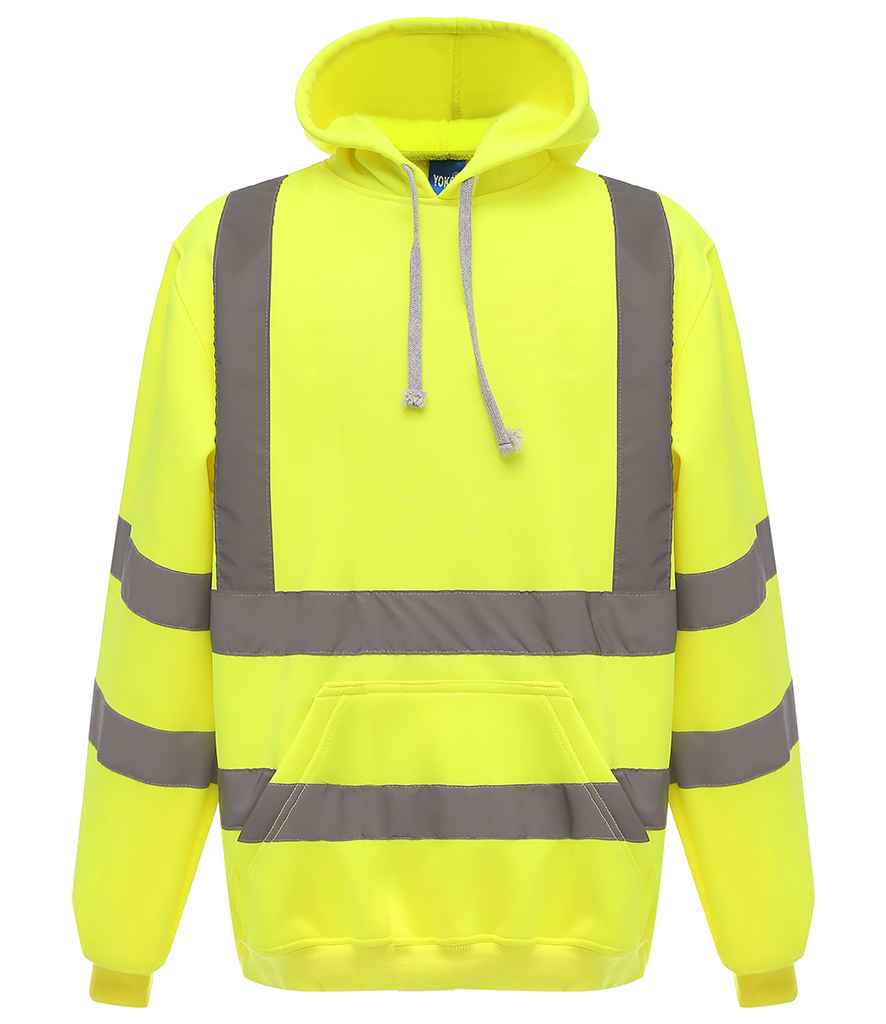 Yoko Hi-Vis Pull Over Hoodie – High Visibility Safety Hoodie for Irish Businesses Yellow 3XL