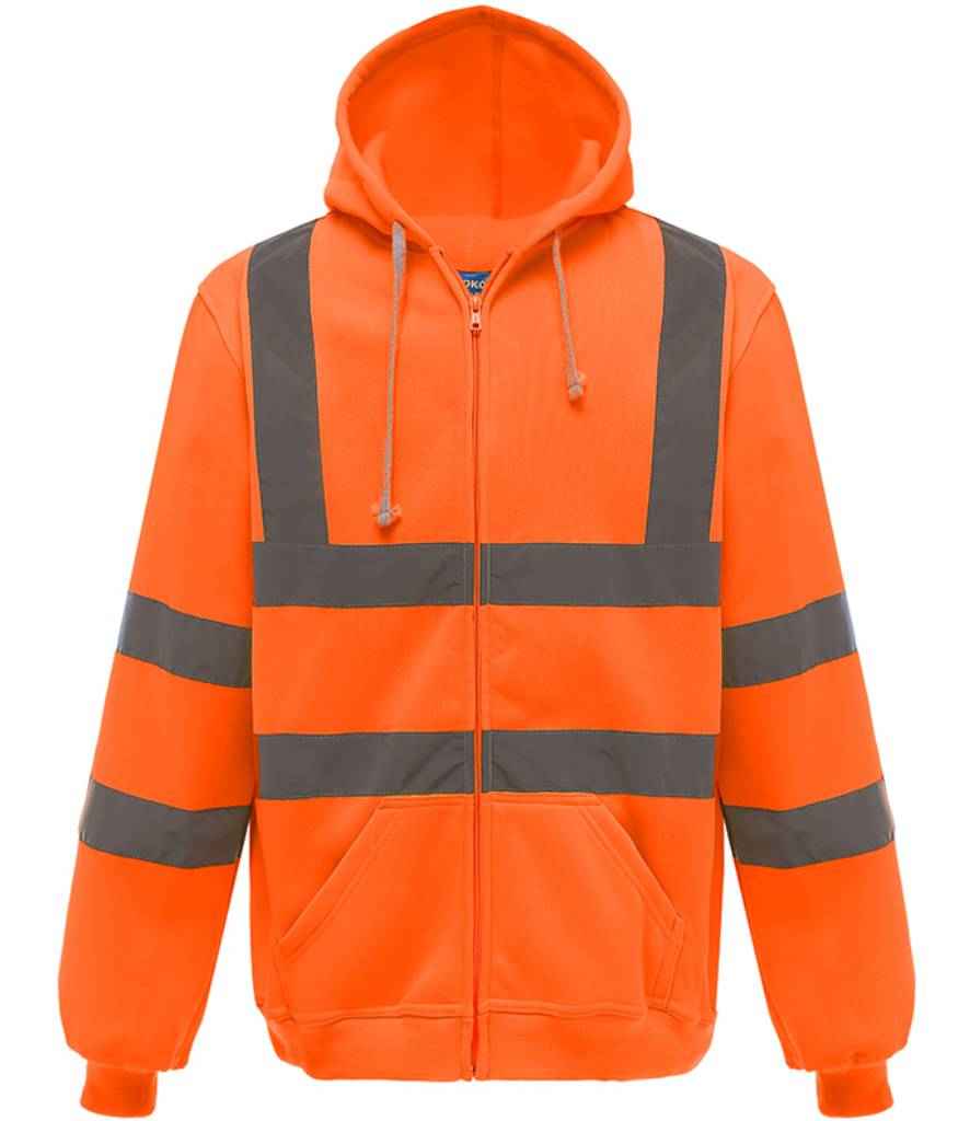 Yoko Hi-Vis Zip Hoodie – Reliable Safetywear for Irish Businesses Orange 3XL