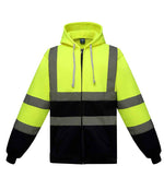 Yoko Hi-Vis Zip Hoodie – Reliable Safetywear for Irish Businesses Yellow/Navy 3XL