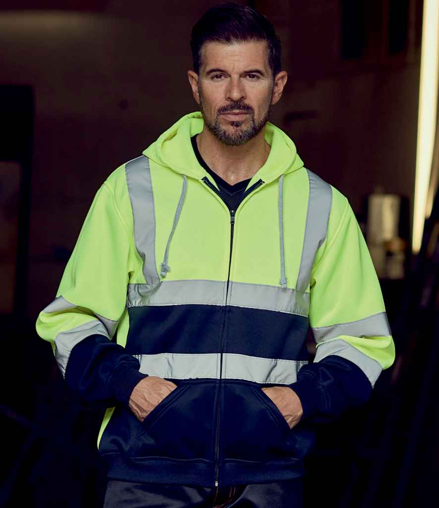 Yoko Hi-Vis Zip Hoodie – Reliable Safetywear for Irish Businesses