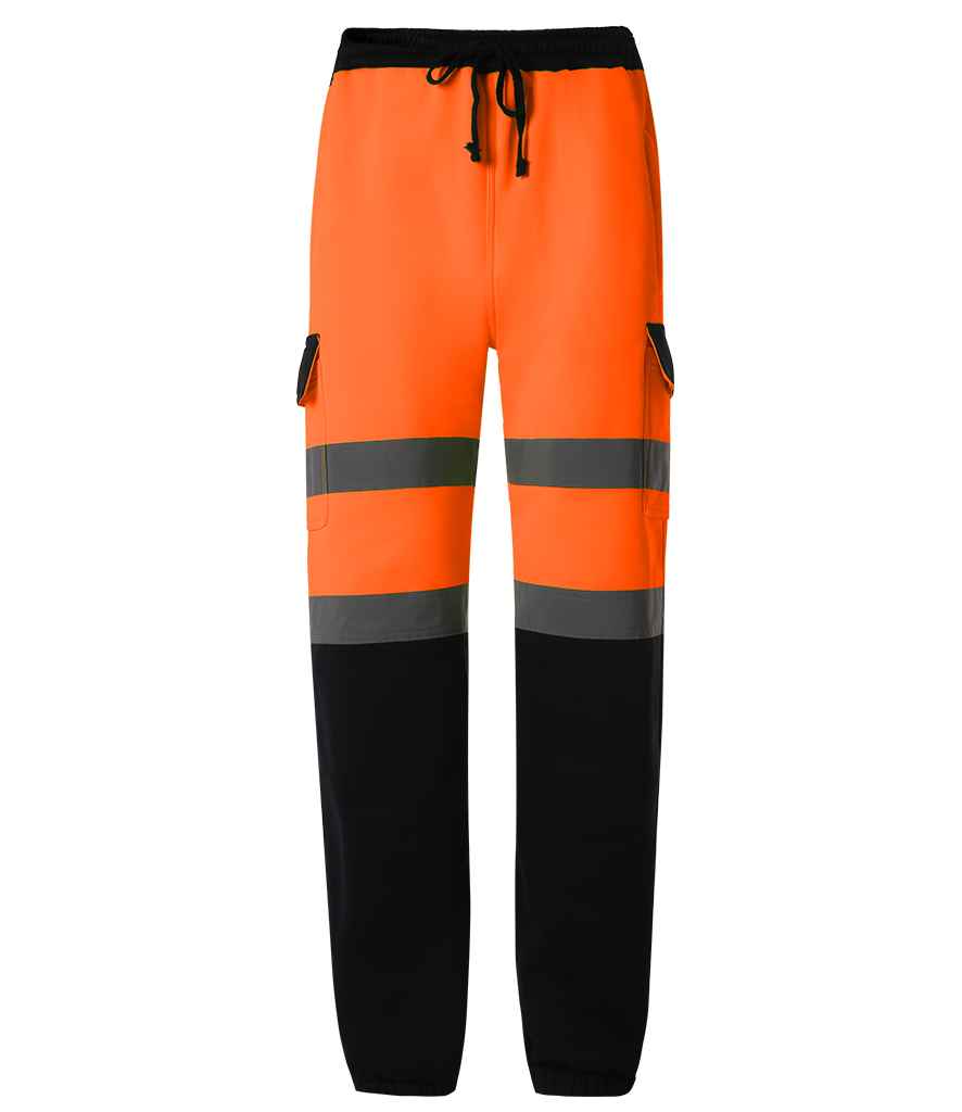 Yoko Hi-Vis Jog Pants – Durable Safety Workwear Orange/Navy 3XL