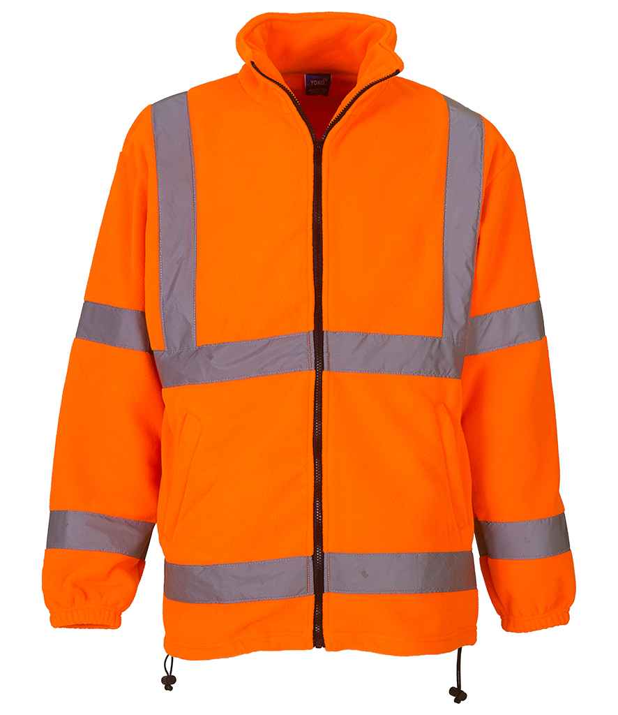 Yoko Hi-Vis Heavyweight Fleece Jacket – Durable Safetywear from Fou Tees Ireland Orange 3XL