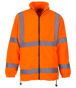 Yoko Hi-Vis Heavyweight Fleece Jacket – Durable Safetywear from Fou Tees Ireland Orange 3XL