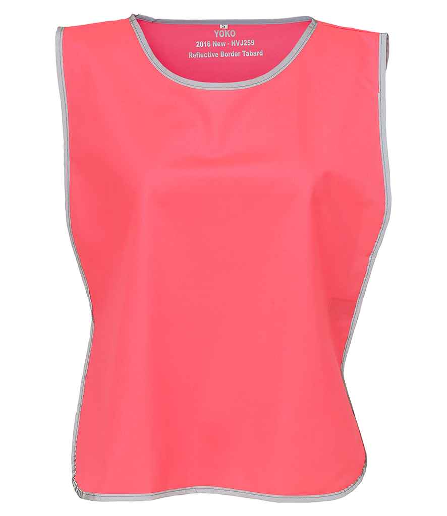 Yoko Hi-Vis Reflective Border Tabard – Durable High Visibility Safety Wear Pink L/XL