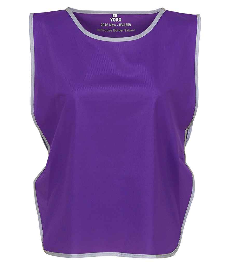 Yoko Hi-Vis Reflective Border Tabard – Durable High Visibility Safety Wear Purple L/XL