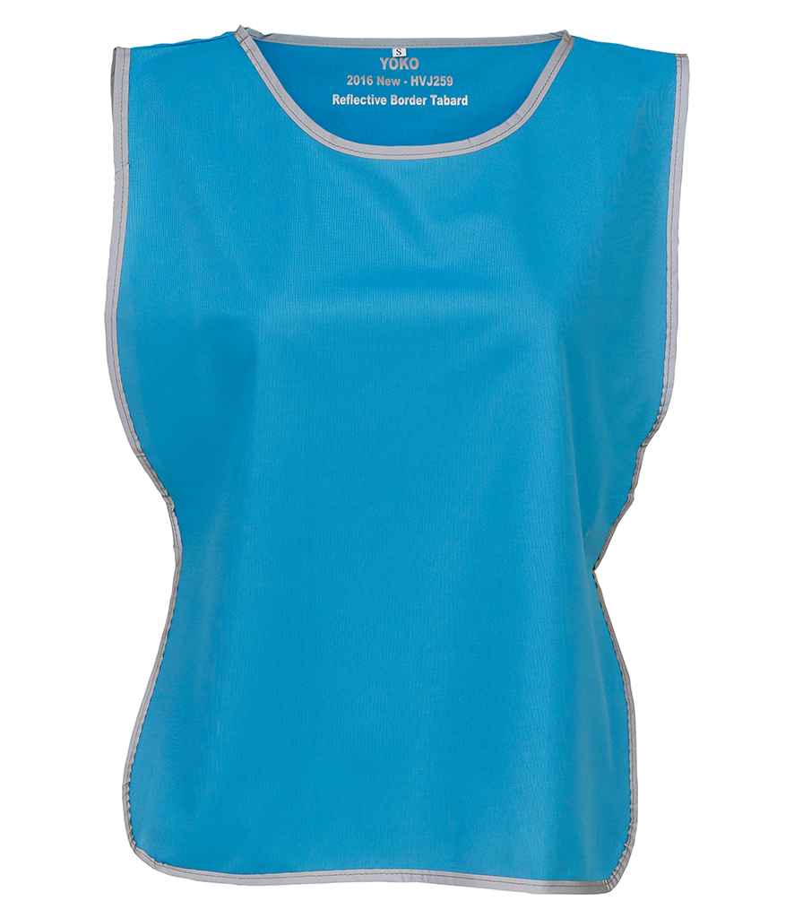 Yoko Hi-Vis Reflective Border Tabard – Durable High Visibility Safety Wear Sapphire Blue L/XL