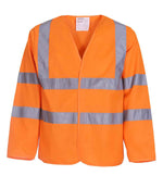 Yoko Hi-Vis Long Sleeve Jacket - Durable Safetywear for Irish Businesses Orange 3XL