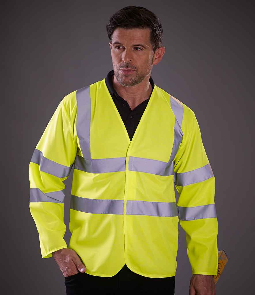 Yoko Hi-Vis Long Sleeve Jacket - Durable Safetywear for Irish Businesses