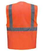 Hi-Vis Executive Waistcoat - Yoko Hi-Vis Top Cool Open Mesh Executive Waistcoat