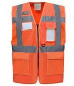 Hi-Vis Executive Waistcoat - Yoko Hi-Vis Top Cool Open Mesh Executive Waistcoat Orange 3XL