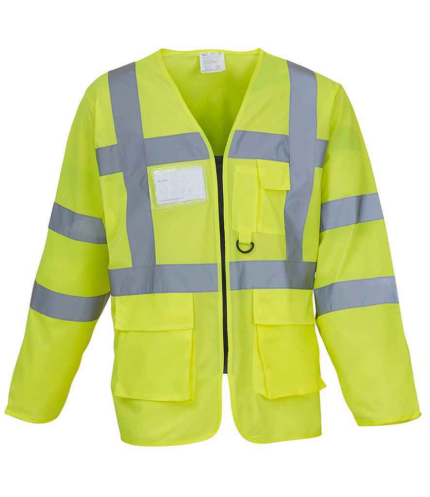Hi-Vis Executive Waistcoat - Yoko Hi-Vis Executive Long Sleeve Waistcoat