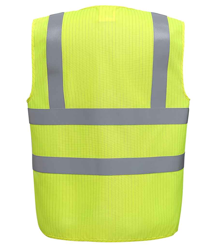 Yoko Hi-Vis Anti-Static Flame Retardant Waistcoat - Durable Safety Waistcoat from Fou Tees Ireland