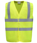 Yoko Hi-Vis Anti-Static Flame Retardant Waistcoat - Durable Safety Waistcoat from Fou Tees Ireland Yellow 3XL