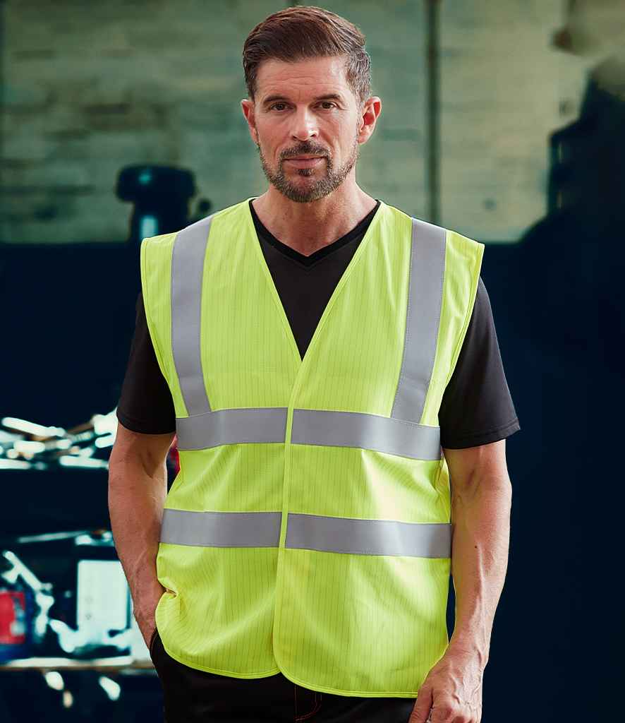 Yoko Hi-Vis Anti-Static Flame Retardant Waistcoat - Durable Safety Waistcoat from Fou Tees Ireland