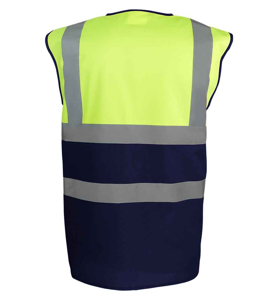 Yoko Two Tone Waistcoat – High Visibility Safety Waistcoat by YOKO