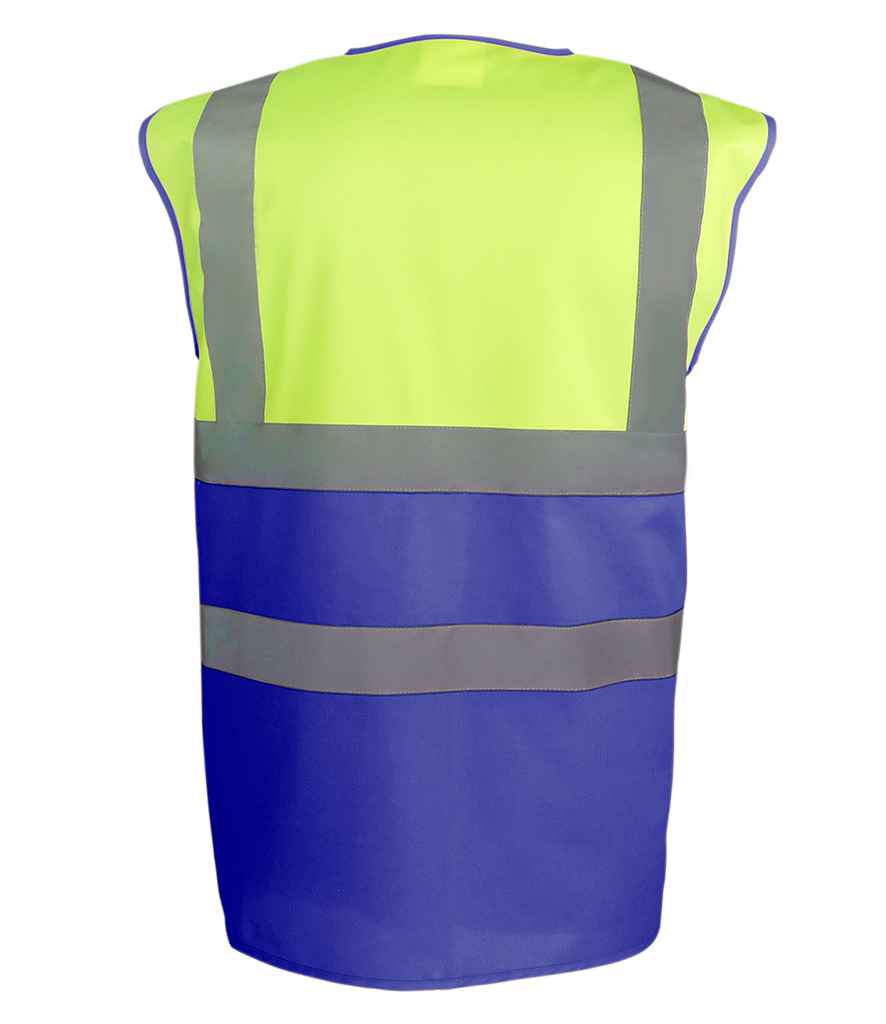 Yoko Two Tone Waistcoat – High Visibility Safety Waistcoat by YOKO