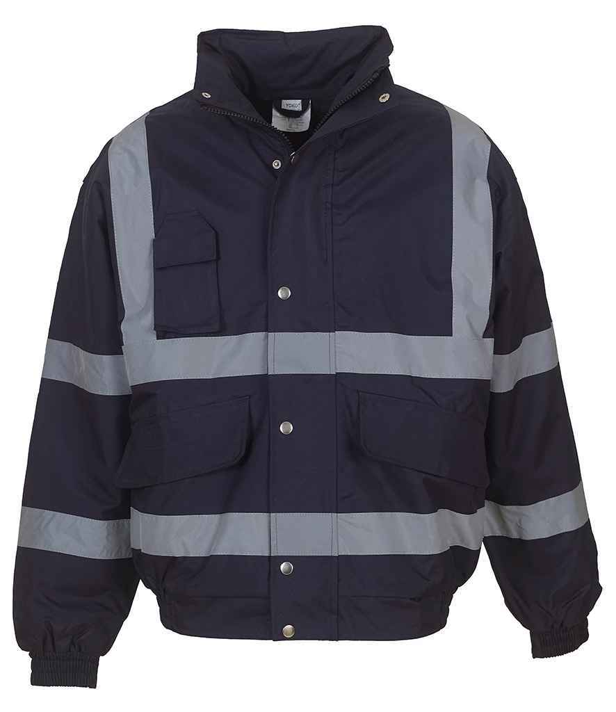 Yoko Hi-Vis Classic Bomber Jacket for Bulk Orders - Fou Tees Ireland
