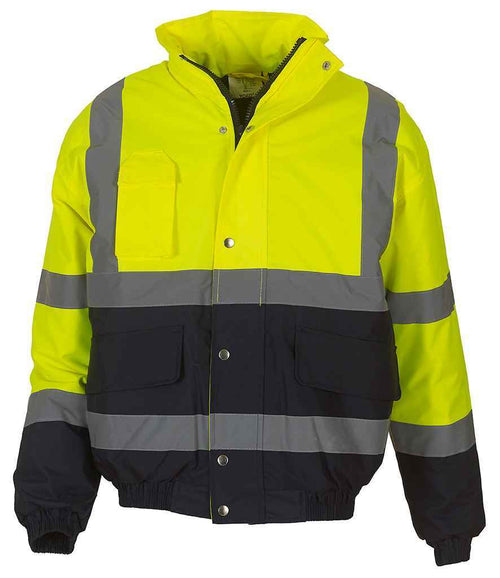 Yoko Hi-Vis Two Tone Bomber Jacket - Durable Safetywear for Irish Businesses