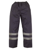 Yoko Hi-Vis Waterproof Overtrousers for Reliable Outdoor Safety Navy 3XL