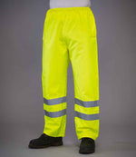 Yoko Hi-Vis Waterproof Overtrousers for Reliable Outdoor Safety