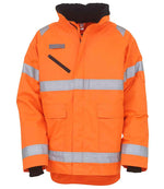 Yoko Fontaine Storm Jacket – Durable Hi-Vis Safety Jacket from Fou Tees Ireland Orange 3XL