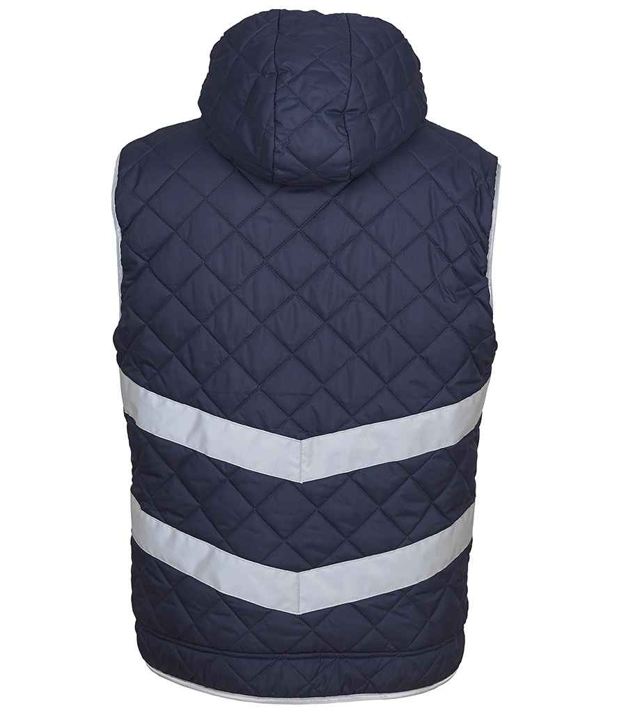 Yoko Hi-Vis Kensington Hooded Gilet – Durable Safety Gilet for Visibility and Comfort
