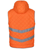 Yoko Hi-Vis Kensington Hooded Gilet – Durable Safety Gilet for Visibility and Comfort