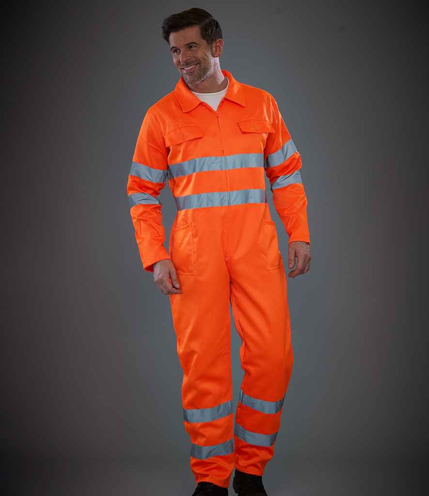 Yoko Hi-Vis Poly/Cotton Coverall – Durable High Visibility Workwear