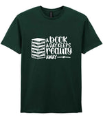 A Book a Day Keeps Reality Away t-shirt in forest green
