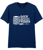 A Book a Day Keeps Reality Away t-shirt in navy